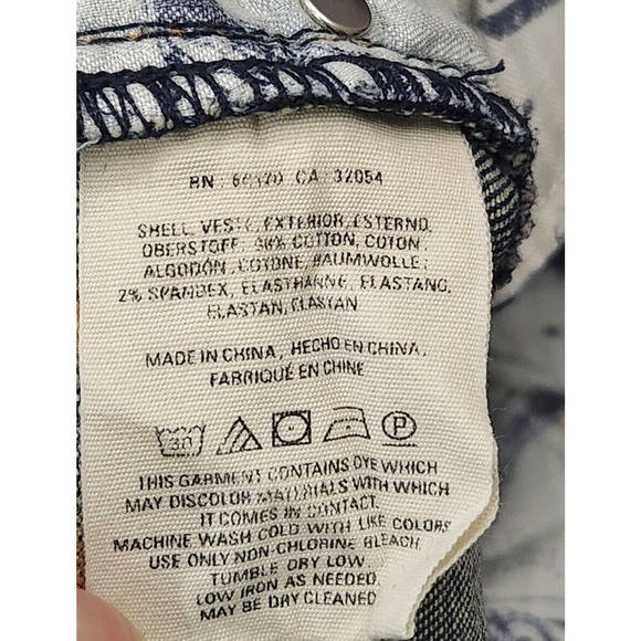 Pilcro and the Letterpress Womens Distressed Dark Wash Script Skinny Jeans Sz 25 - Picture 5 of 10